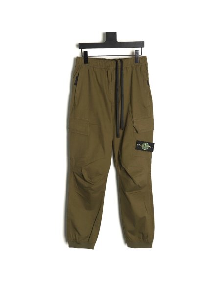 Stone Island Compass patch multi-pocket cargo trousers TSK1,Stone Island