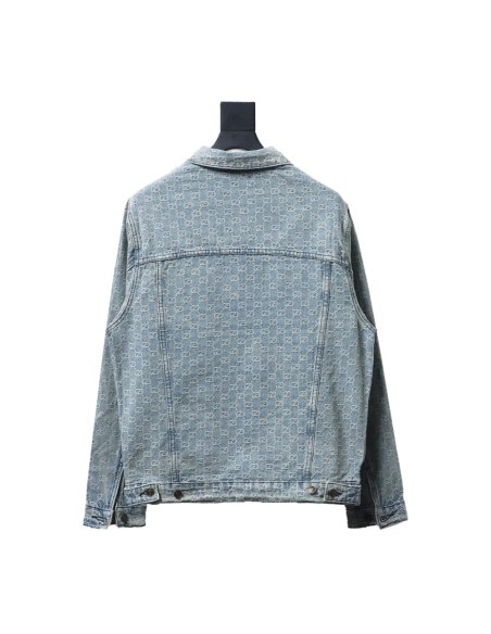Gucci Double G jacquard denim jacket,Gucci