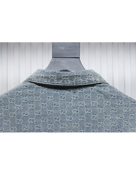Gucci Double G jacquard denim jacket,Gucci