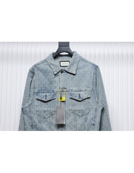 Gucci Double G jacquard denim jacket,Gucci