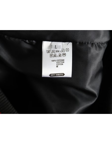 Off White AC Milan joint baseball jacket,Off White