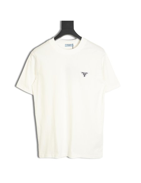Prada inverted triangle chest short-sleeved T-shirt,Prada