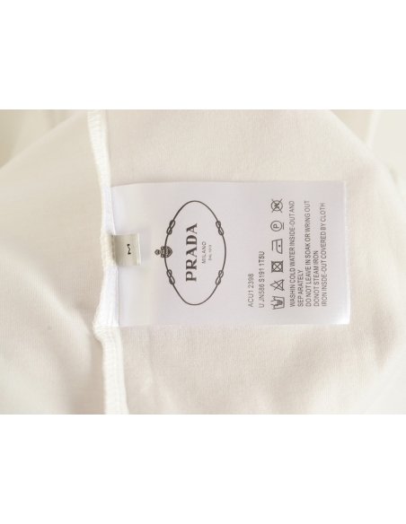 Prada inverted triangle chest short-sleeved T-shirt,Prada