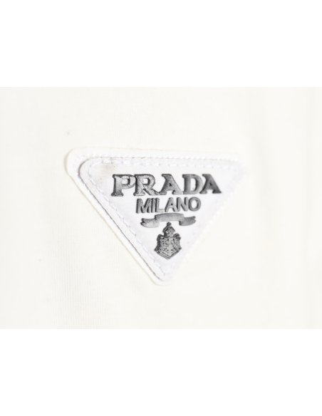 Prada inverted triangle chest short-sleeved T-shirt,Prada