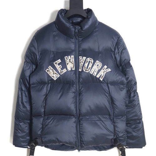 KITH   MLB joint python pattern embroidered letter down jacket,MLB