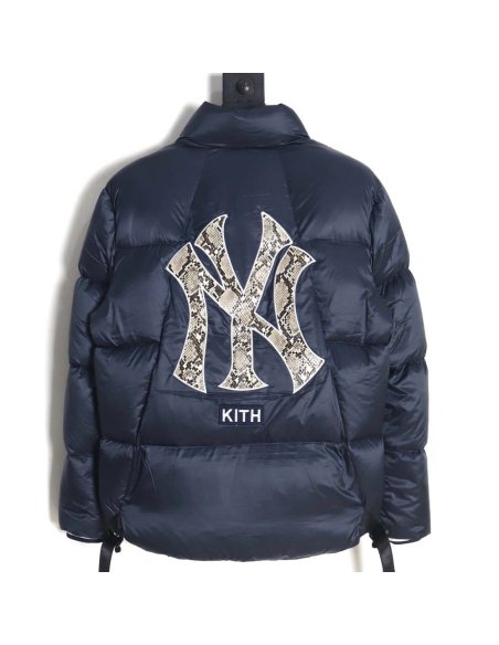 KITH   MLB joint python pattern embroidered letter down jacket,MLB