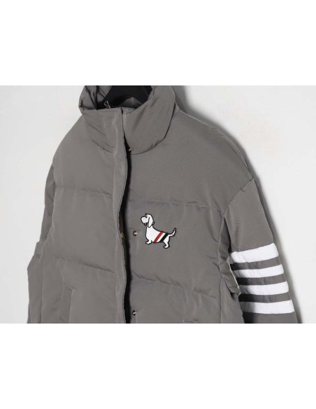 Thom Browne TB 23FW four-bar puppy long down jacket_CM_1,Thom Browne