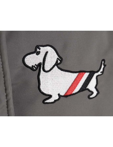 Thom Browne TB 23FW four-bar puppy long down jacket_CM_1,Thom Browne