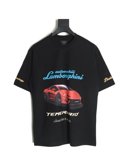 Balenciaga   Lamborghini printed short-sleeved T-shirt TSK2,Balenciaga