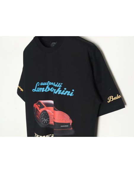 Balenciaga   Lamborghini printed short-sleeved T-shirt TSK2,Balenciaga