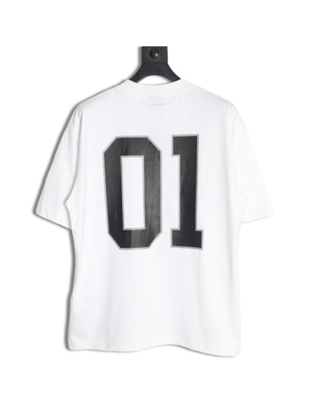 Balenciaga basketball jersey embroidered print short-sleeved T-shirt,Balenciaga