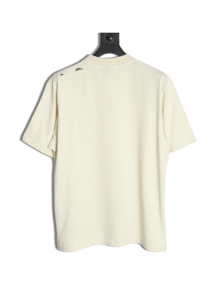 Balenciaga letter foam print washed distressed short-sleeved T-shirt,Balenciaga