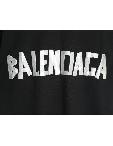 Balenciaga Tape Print Short Sleeve T-Shirt TSK9,Balenciaga