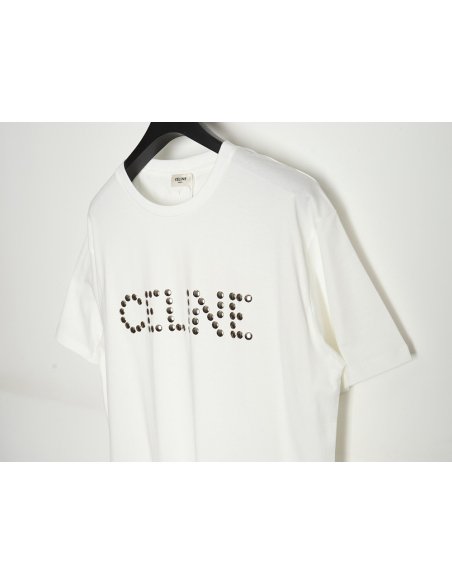 Celine studded letter T-shirt,Celine