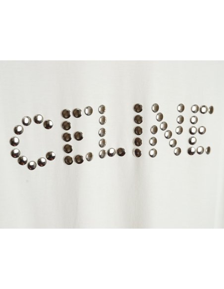 Celine studded letter T-shirt,Celine
