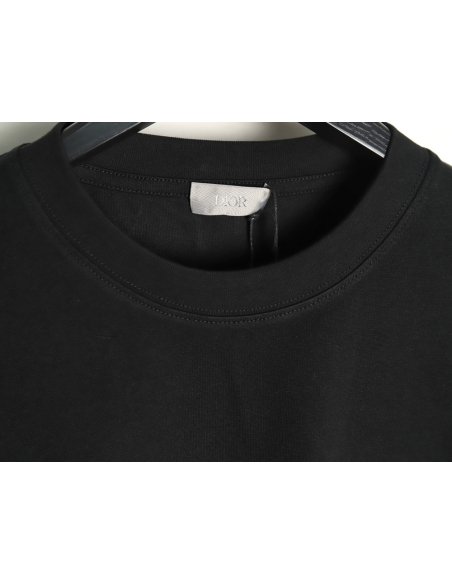 Dior cursive embroidered letters short-sleeved T-shirt TSK4,Burberry