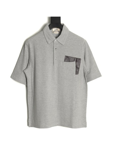 Hermes Double Pocket Polo Short Sleeve T-Shirt,Hermes