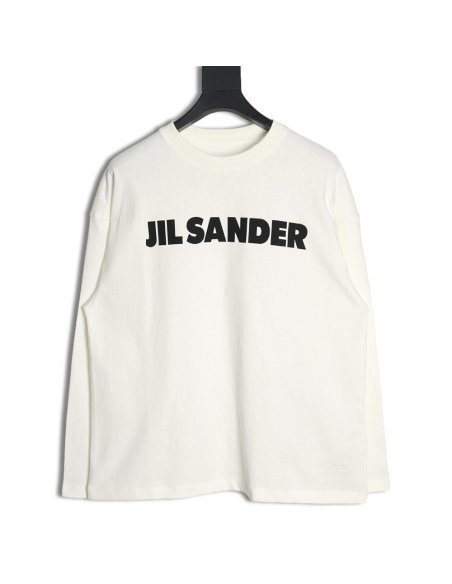 JIL SANDER Lettering Print Long Sleeve T-Shirt,JIL SANDER