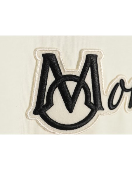 Moncler embroidered letter jacquard short-sleeved T-shirt,Moncler