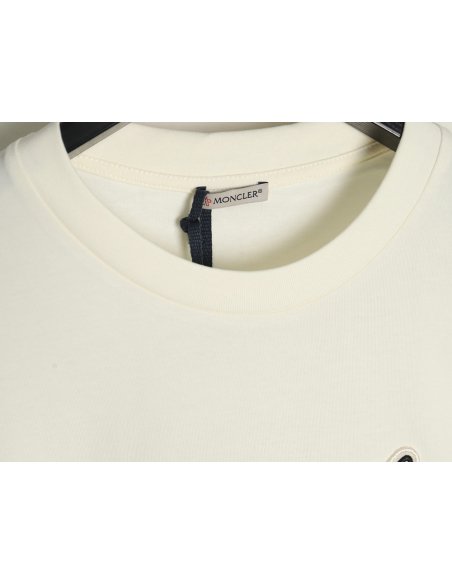 Moncler embroidered letter jacquard short-sleeved T-shirt,Moncler
