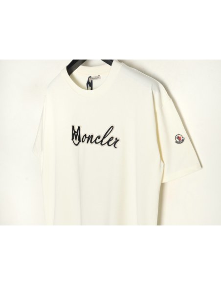 Moncler embroidered letter jacquard short-sleeved T-shirt,Moncler
