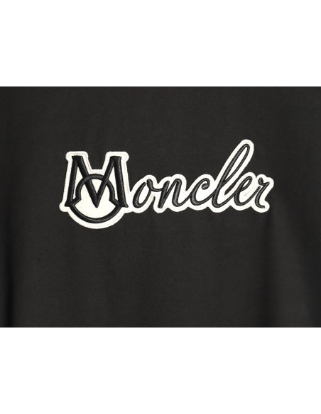 Moncler embroidered letter jacquard short-sleeved T-shirt TSK1,Moncler