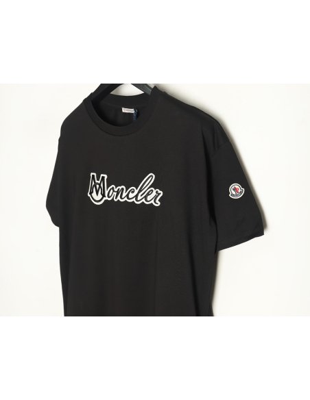 Moncler embroidered letter jacquard short-sleeved T-shirt TSK1,Moncler
