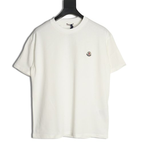 Moncler embroidered letter jacquard short-sleeved T-shirt TSK2,Moncler