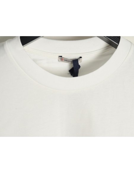 Moncler embroidered letter jacquard short-sleeved T-shirt TSK2,Moncler