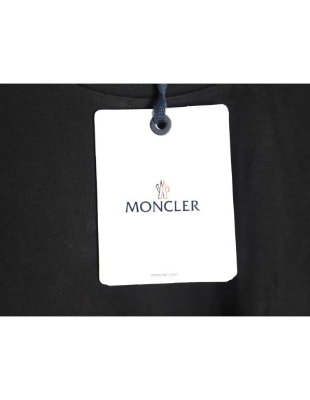 Moncler embroidered letter jacquard short-sleeved T-shirt TSK3,Moncler