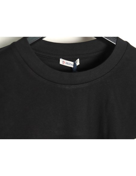 Moncler embroidered letter jacquard short-sleeved T-shirt TSK3,Moncler