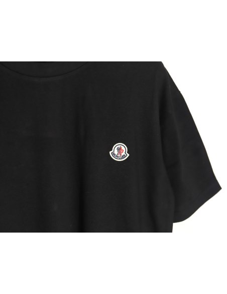 Moncler embroidered letter jacquard short-sleeved T-shirt TSK3,Moncler