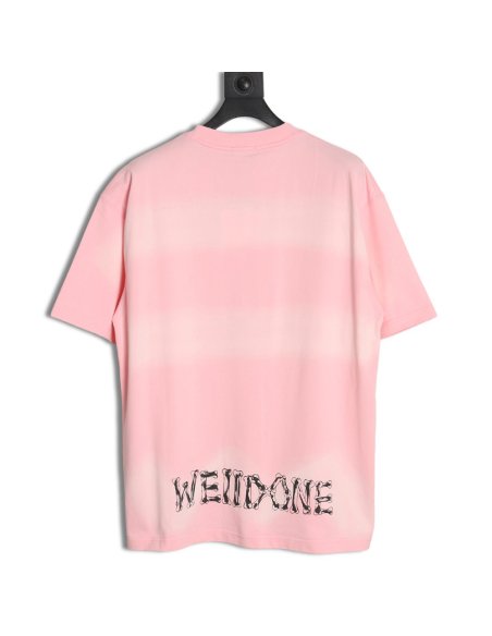 WE11 DONE 24SS skull print washed gradient couple short-sleeved T-shirt,We11done