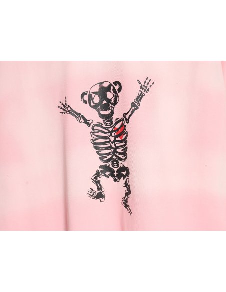 WE11 DONE 24SS skull print washed gradient couple short-sleeved T-shirt,We11done