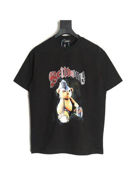 We11 Done Creative Bear Print Short Sleeve T-shirt TSK1,We11done