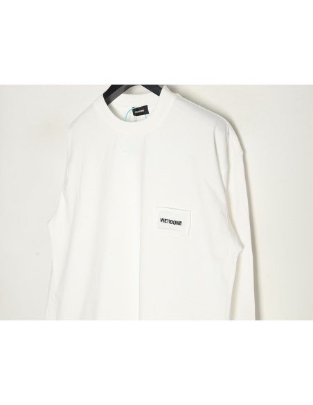 We11 Done Logo Embroidered Simple Long Sleeve T-Shirt,We11done