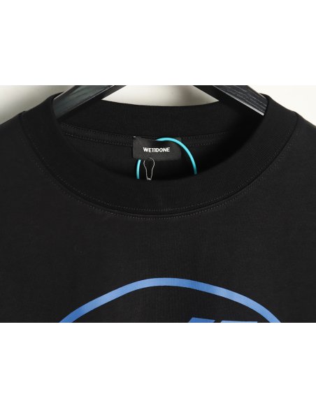 We11 Done Logo Printed Stitching Contrast Color Long Sleeve T-shirt TSK1,We11done