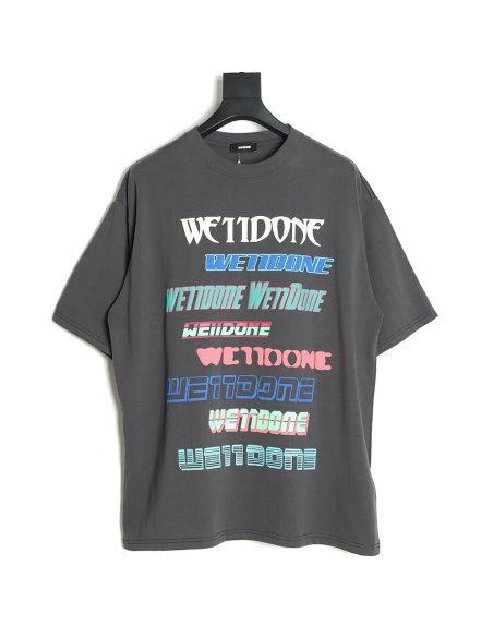 we11 done luminous bullet screen print short-sleeved T-shirt TSK1,We11done