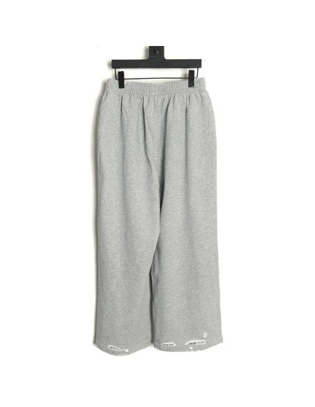 Balenciaga Earth pattern print distressed trousers,Balenciaga