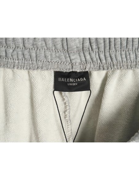 Balenciaga Earth pattern print distressed trousers,Balenciaga