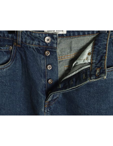 Miu Miu back pocket embroidered logo jeans,Miu Miu