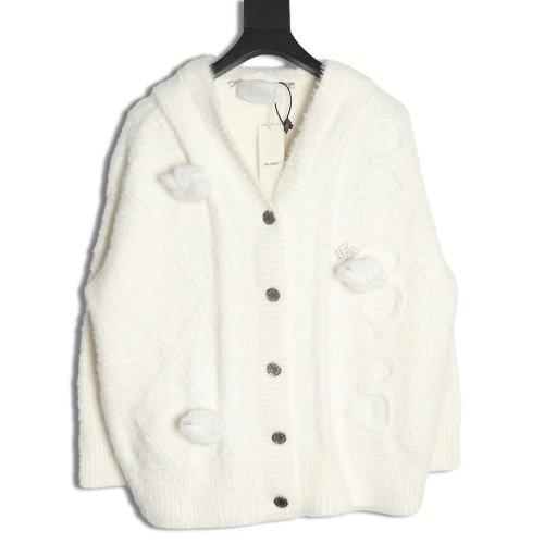 13De Marzo Hooded Cardigan,13De Marzo
