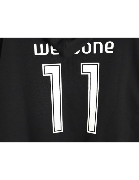 We11done co-branded Manchester United No. 11 hooded fleece sweatshirt,We11done