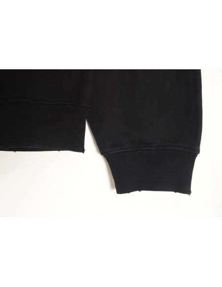 Balenciaga gradient washed destroyed hand-painted cursive lettering crew neck sweatshirt,Balenciaga