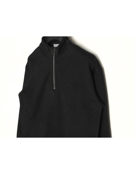 Dior Circular Embroidery Half Zip Stand Collar Sweatshirt TSK2,Dior
