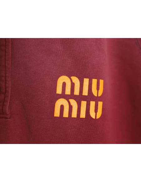Miu Miu washed gradient print Polo sweatshirt,Miu Miu