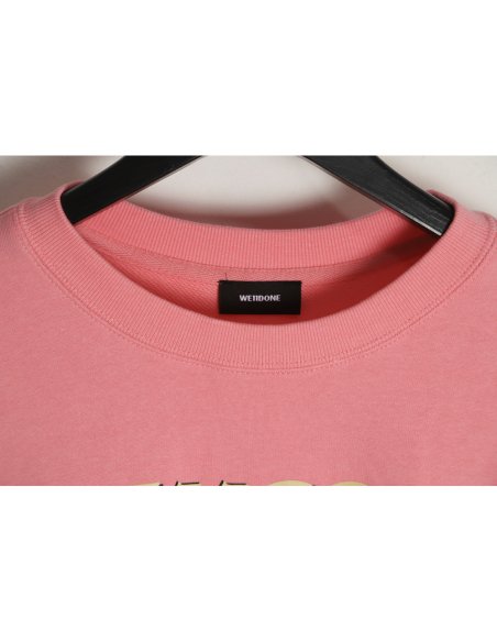 WE11 DONE 22FW Neon Barrage Crew Neck Sweatshirt,We11done