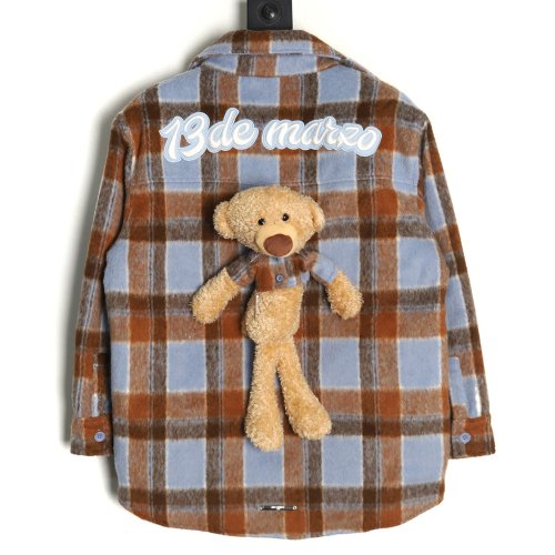 13De Marzo flannel shirt jacket TSK1,13De Marzo