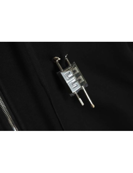 Givenchy 22FW lock double slider heavy velvet zipper jacket,Givenchy