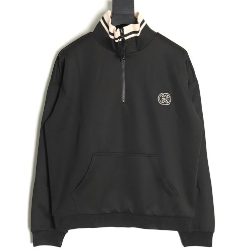 Gucci interlocking double G half zip jacket,Gucci
